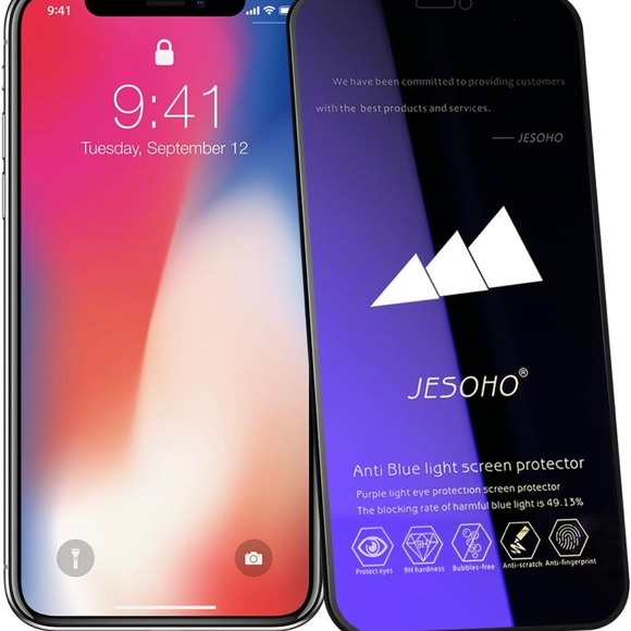 Anti Blue Light Screen Protector for iPhone X/XS & iPhone 11 Pro (5.8 inch) - Picture 3 of 8
